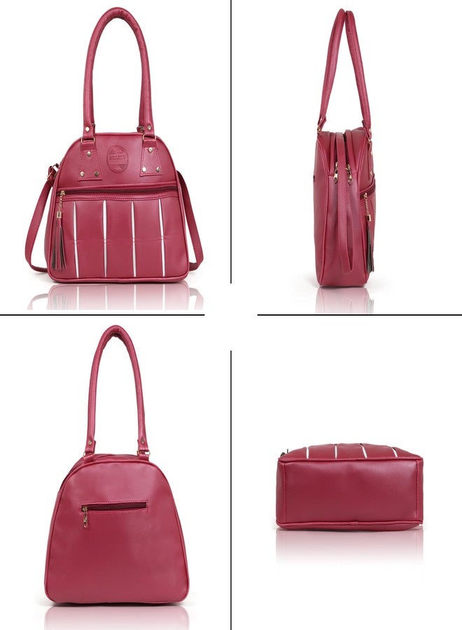 DGARYS Handbags For Women Stylish Sling Bag | Crossbody Bag For Women | Zip Closure & Adjustable Strap | Storage Space For Essentials (Maroon) - Image 3